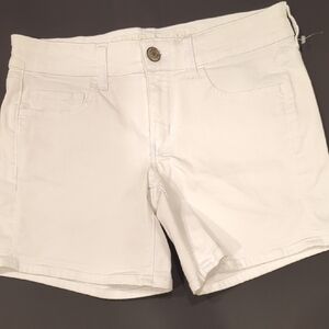 American Eagle Outfitters White Jean Shorts Classic Style